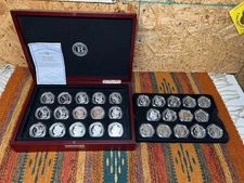 Bradford Exchange U.S. Morgan Proof Collection REPLICA Set Of 29 In Box And Coa