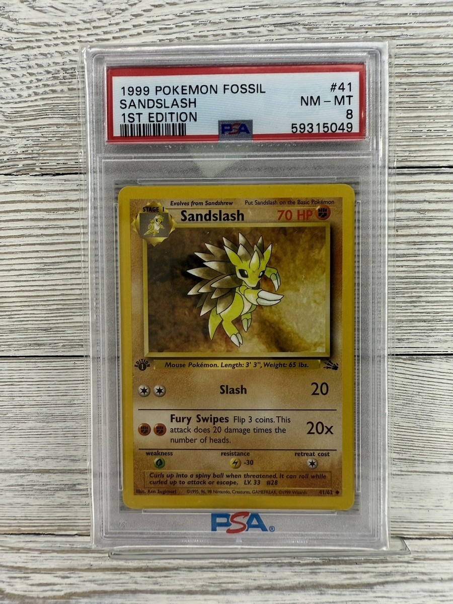 1995 sandslash pokemon card value Sandslash 41/62 Fossil Regular for sale online