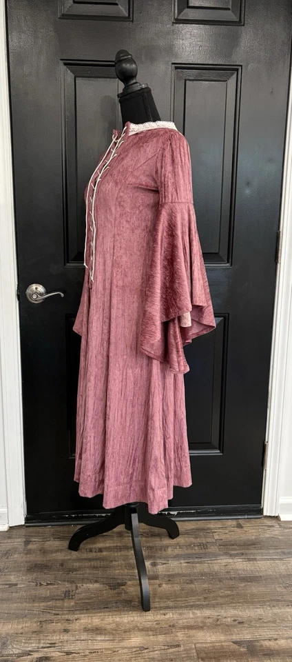 Women’s Dusty Pink Renaissance Dress CosPlay Medieval Costume Ren-Faire Handmade - Image 4 of 4