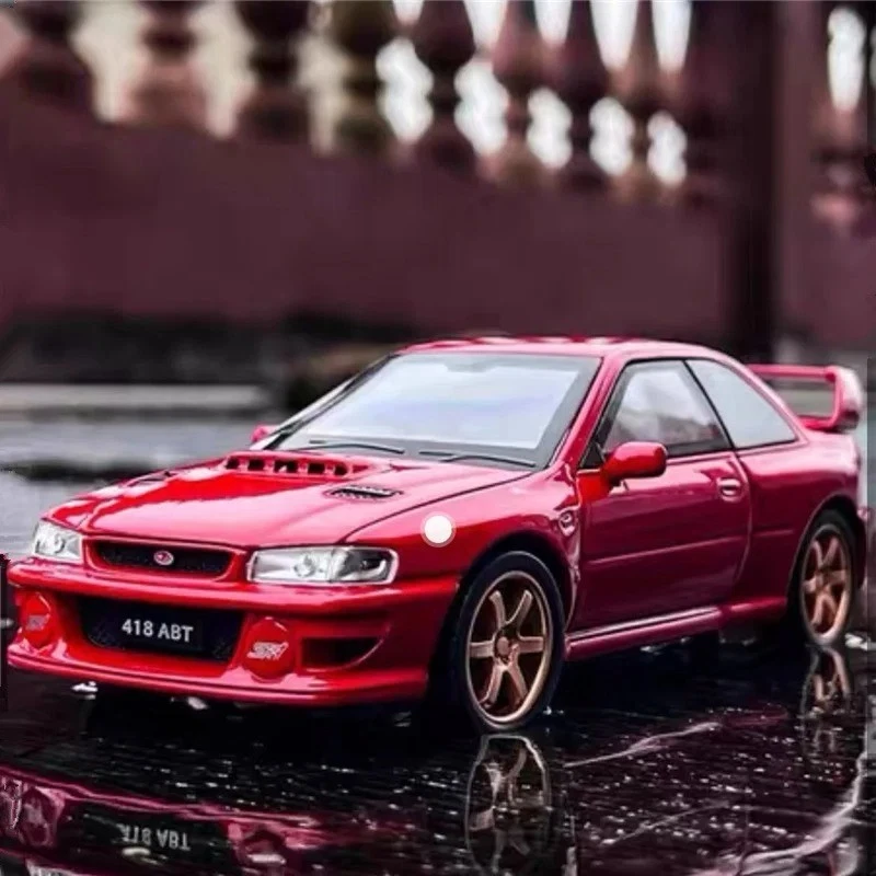 1/32 Subaru Impreza WRX STI Diecast Model Sports Car Sound Light Kids Gift Toys - Image 2 of 4