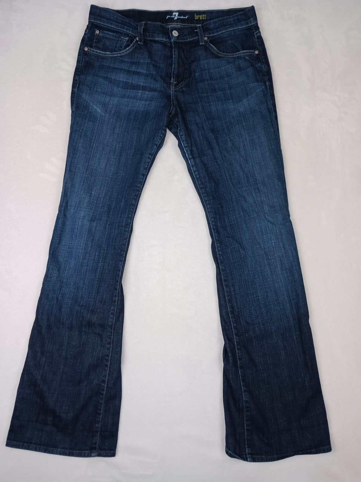 S 33 (34x33) Brett Modern Bootcut Denim Blue Jeans Usa