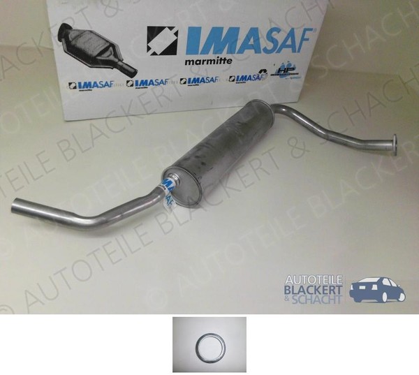 Imasaf Auspuff Endtopf+Anbauteile FüR Toyota Land Cruiser J4 3.0 D 59KW Bj 74-77-image