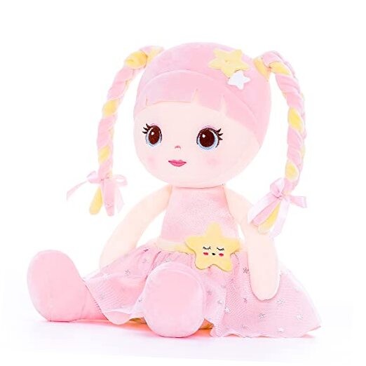 Soft Baby Girl Gifts American Doll Pink 16"&hellip; Pink Braid Gi