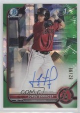 2022 Bowman Chrome Prospect Green Atomic Refractor 82/99 Jorge Barrosa Auto 15r3