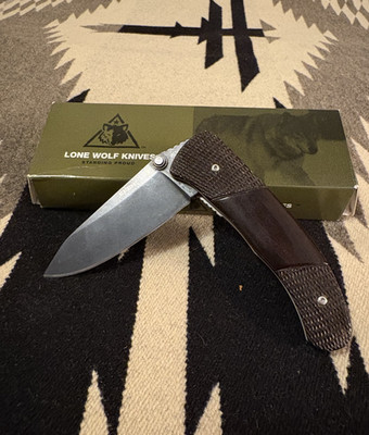 Lone Wolf Knives Blackfoot CPM S30V Blade Ebano Hardwood Handle Pre-Benchmade
