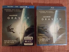 GRAVITY (Blu-Ray + DVD + Digital) W Slipcover NEW, Sealed