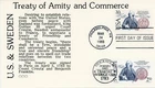 1983 US Sweden Treaty of Amity Joint FDC # 2036 & Sweden # 1453