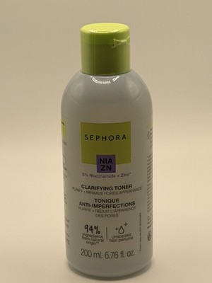 Sephora NIA ZN Clarifying Toner Niacinamide Zinc Pore Minimizing 200ml New