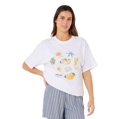 Rip Curl Damen Poolside Heritage Kurzarm T-Shirt