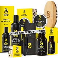 The Beard Club Beard Care Kit & Mens Grooming Kit - Essentials for a Healthie...
