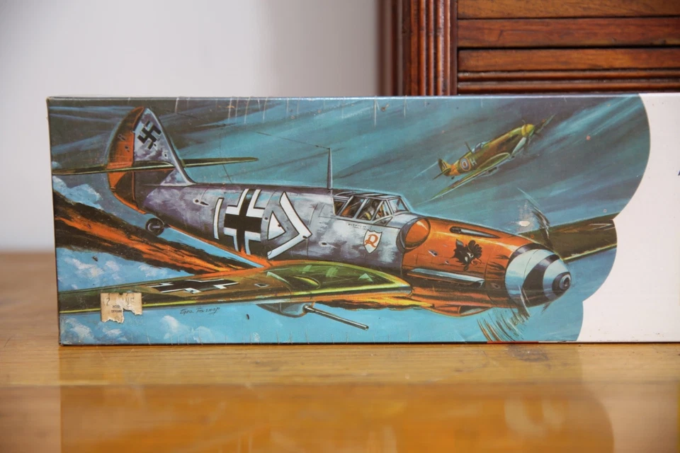 Midwest ME-109 Messerschmidt Control Line Model Airplane Kit Vintage Balsa NEW - Image 2 of 4