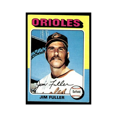 #ad Jim Fuller 1975 Topps #594 Baltimore Orioles Baseball Card EX $4.00