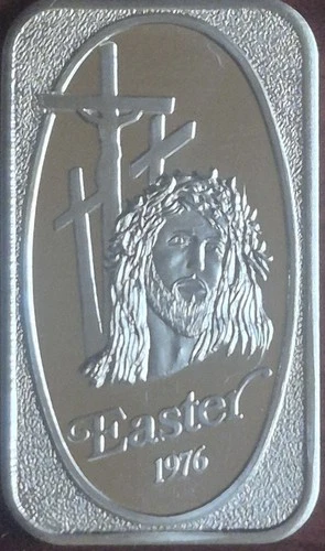 1976 USSC Easter 1 oz .999 Fine Silver Bar, Limited Mintage of 300