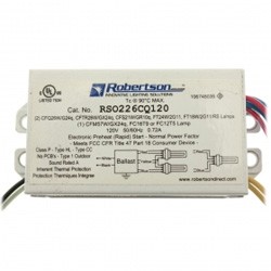 REPLACEMENT BALLAST FOR LIGHT BULB / LAMP ROBT RSO226CQ120