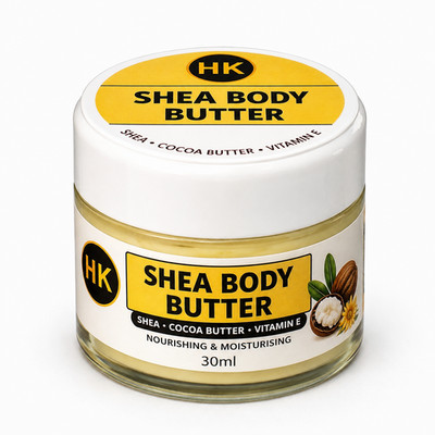 Shea Body Butter 30ml mit Calendula für natürliche Feuchtigkeitscreme trockene Haut Made in UK