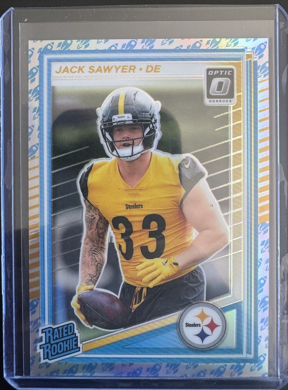 2025 Optic #220 Jack Sawyer Rated Rookie Rocket Emoji  Holo SSP Steelers 
