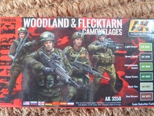 AK Interactive Woodland & Flectarn Camouflages AK3250. 6 x 17ml Acrylic