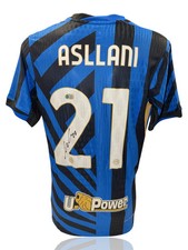 KRISTJAN ASSLANI SIGNED 24/25 INTER MILAN HOME SHIRT (ACG CERT AG17597)