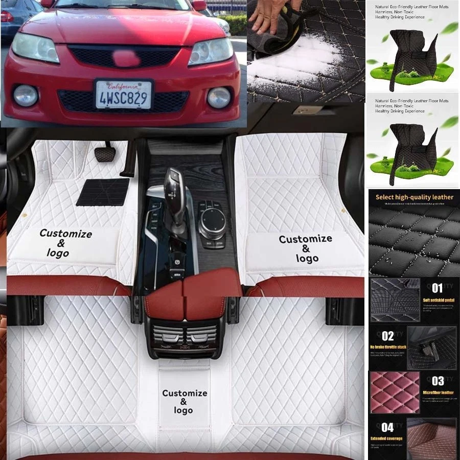 For Mazda Protege5 Car Floor Mats Luxury Waterproof Carpets Liners Interior Auto - Image 4 of 4