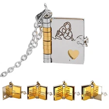 Granddaughter Book Necklace with 6 Pages Engraved Information，Granddaughter Gi