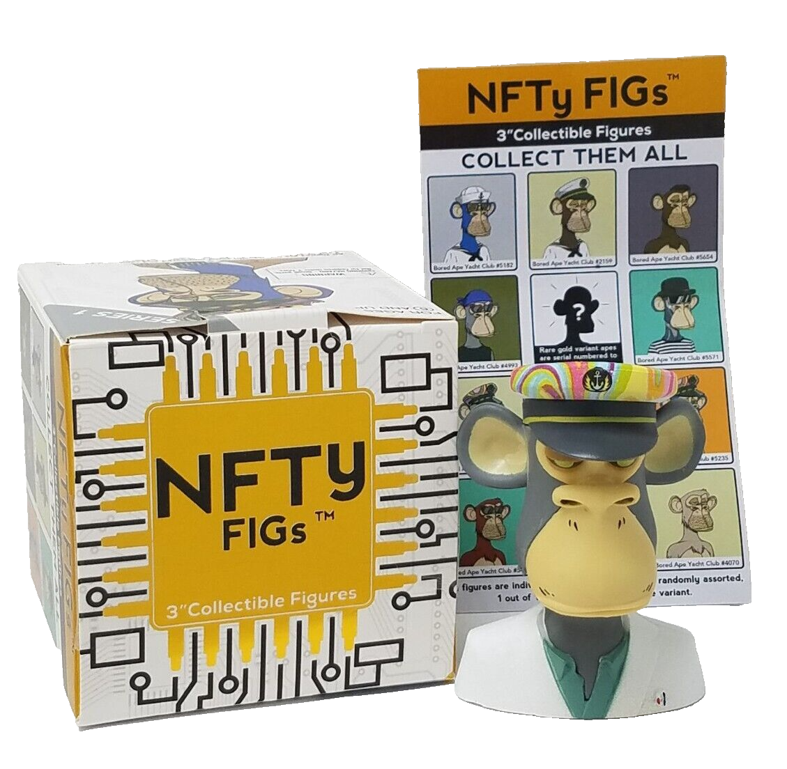 Bored Ape Yacht Club #333 of 5000, BAYC Design #7553 Series 1 NFTy FIGs  VHTF New | eBay