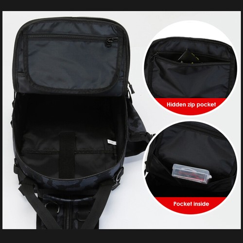 Herren Taktische Schultertasche Sling Crossbody Brust Oxford Reise Outdoor Rucksack - Bild 12 von 31