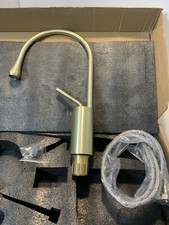 Swivel Brushed Bathroom Basin Kitchen sink mixer faucet 1 Handle/Hole Tab