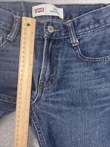 Levis 514 Jeans Youth Boys 12 Reg 26x26 Blue Straight Denim - Picture 5 of 8
