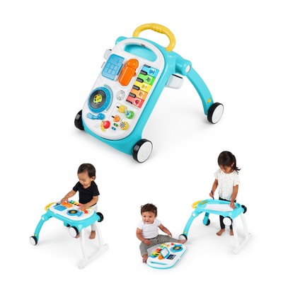 Baby Einstein Musical Mix  N roll 4in1 Push Walker Activity Center Table Toy