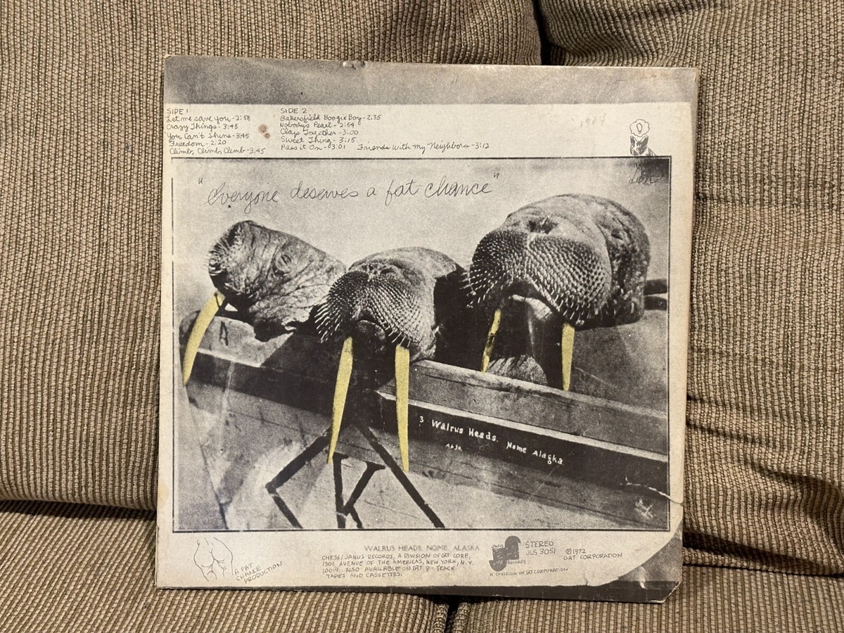 Walrus Self-Titled Vinyl LP Vinyl Record 1972 1st Press JLS