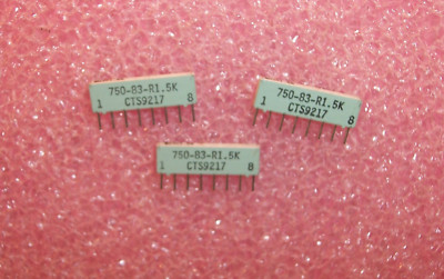 Lotto 100 Resistor Network VISHAY 100k Ohm 1% SIP 8 Pin Isolated CSC08A03-104F