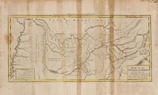 16 x 24" 1795 Map A map of the Tennessee government, formerly part of North Car