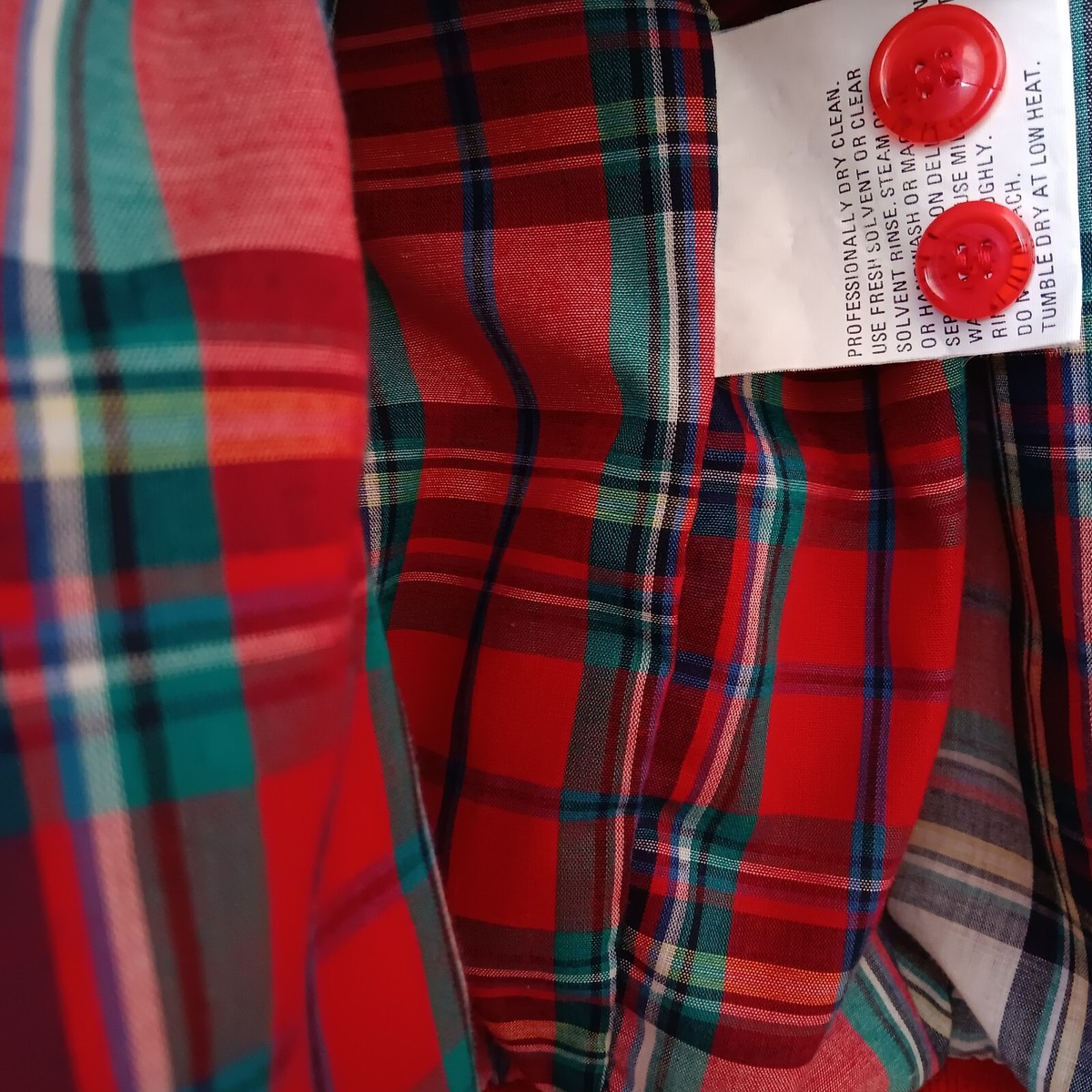 Eddie Bauer Men Derby Jacket Full Zip Small Plaid Lined Red Eddie Bauer Men Derby Jacket Full Zip Small Plaid Lined Red