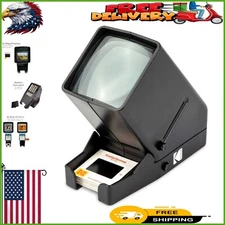 Compact Battery-Operated 35mm Slide Viewer - Brilliant LED Illumination Included