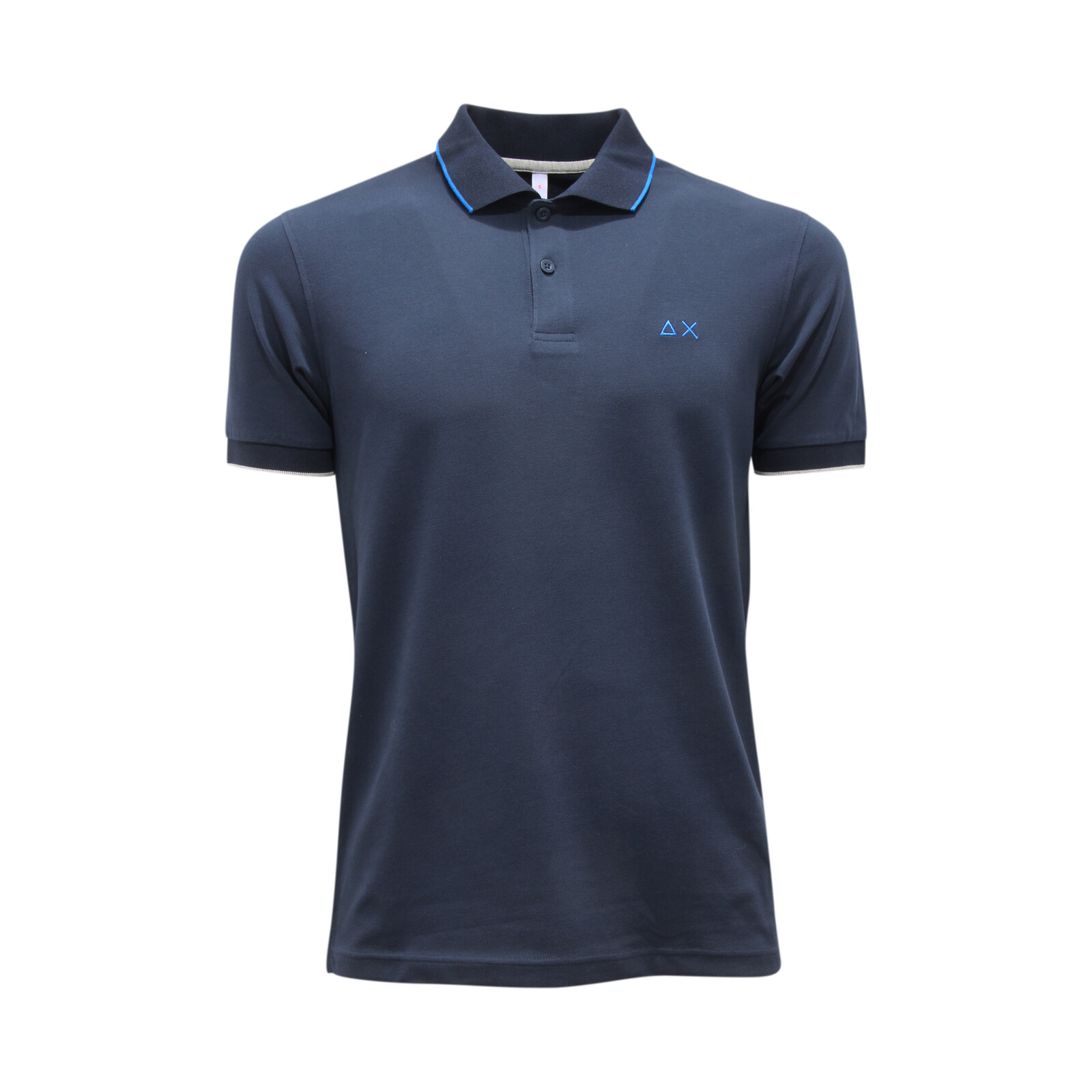 I5676 МУЖСКАЯ РУБАШКА ПОЛО POLO UOMO SUN 68 СИНЕГО ЦВЕТА