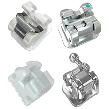 Dental Orthodontic Self Ligating Brackets DAMON AO Ceramic Metal Braces Roth MBT