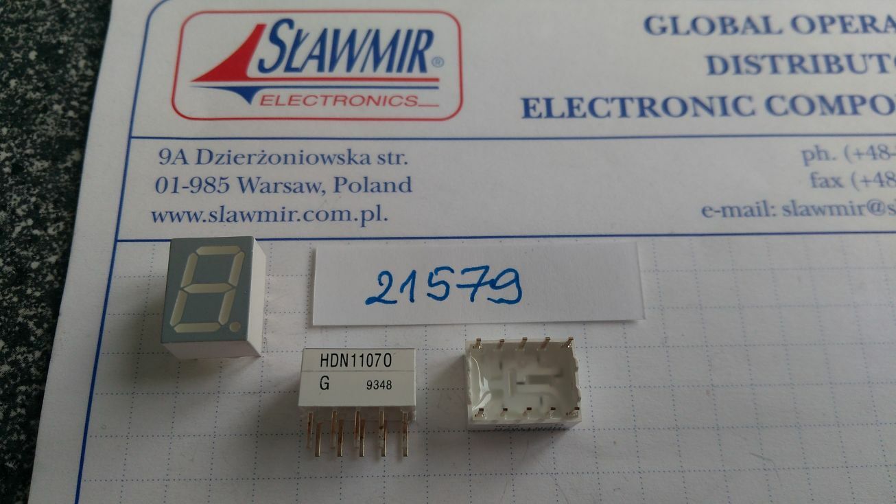 Siemens HDN1107O 10mm Hi-red CK 7segment display Lot-8pcs