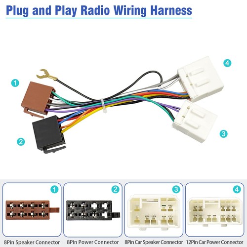 Car Stereo Radio Wiring Harness Adapter Accessories for Mazda 626 929 MX3 - 第 5/7 張圖片