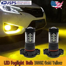 For Subaru XV Crosstrek 2013-2014 2PC Golden Yellow 5202 LED Fog Light Bulbs 80W