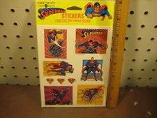Superman Stickers 4 Sheets American Greetings Forget Me Not 1991
