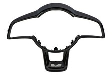 2015-2017 VW Volkswagen Golf R Black Chrome Steering Wheel Trim Emblem OEM NEW