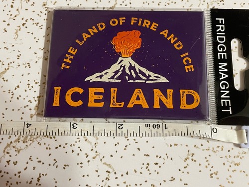 Iceland The Land Of Fire And Ice Fridge Magnet Accessory Souvenir Gift - Picture 4 of 5