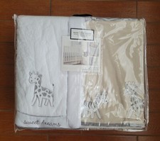 Wendy Bellissimo Little Safari Gray Zebra Baby Crib Bedding 3-Piece Set NEW