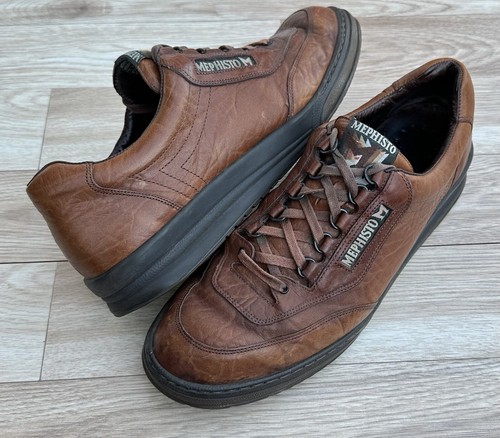 Mephisto Match Pebble Leder Freizeit Wanderschuhe Herren 13 Cognac Braun Frankreich " - Bild 16 von 16