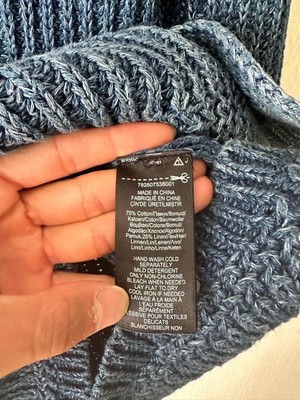 Polo Ralph Lauren Double RL Indigo Washed Cotton Cardigan M Polo Ralph Lauren Double RL Indigo Washed Cotton Cardigan M