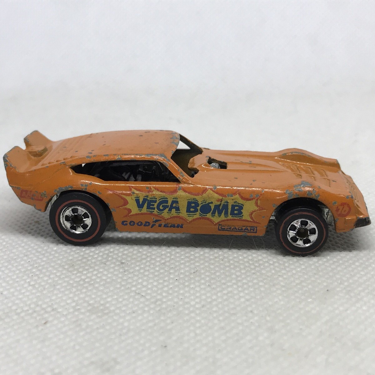 HOT WHEELS VEGA BOMB Redline レッドライン 香港製 Hot Wheels Redline Vega Bomb Car 1969 Orange Made In Hong