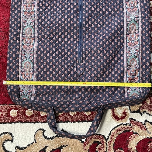 Vintage Vera Bradley Hanging Garment Travel Bag Paisley Navy 90s Made in USA - Picture 14 of 15