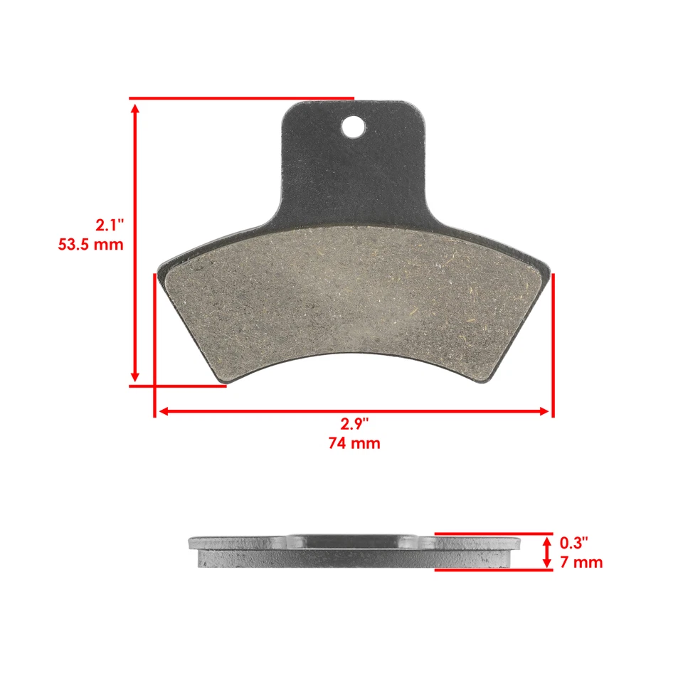 Brake Pads for Polaris Sportsman 335 1999 2000 2001 2002  Front Rear Brakes - Image 3 of 4