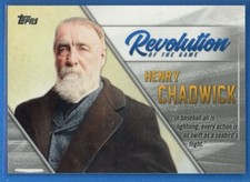 2019 Topps Series 1 Revolution of the Game #REV-7 #REV-1 Henry Chadwick