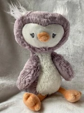 Gund Lil Luvs Toothpick Lilac Purple Plush Owl Quinn Baby Lovey 12"